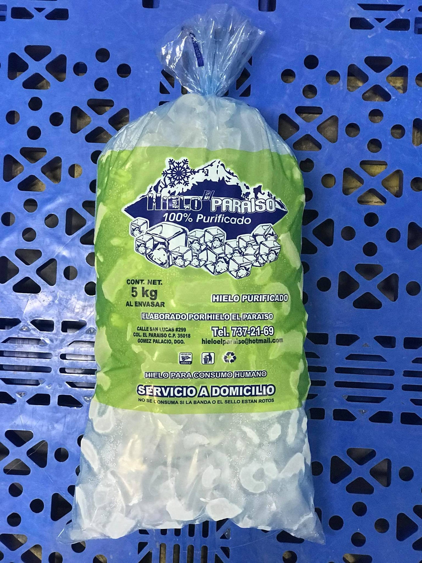 HIELO PARAISO 5KG