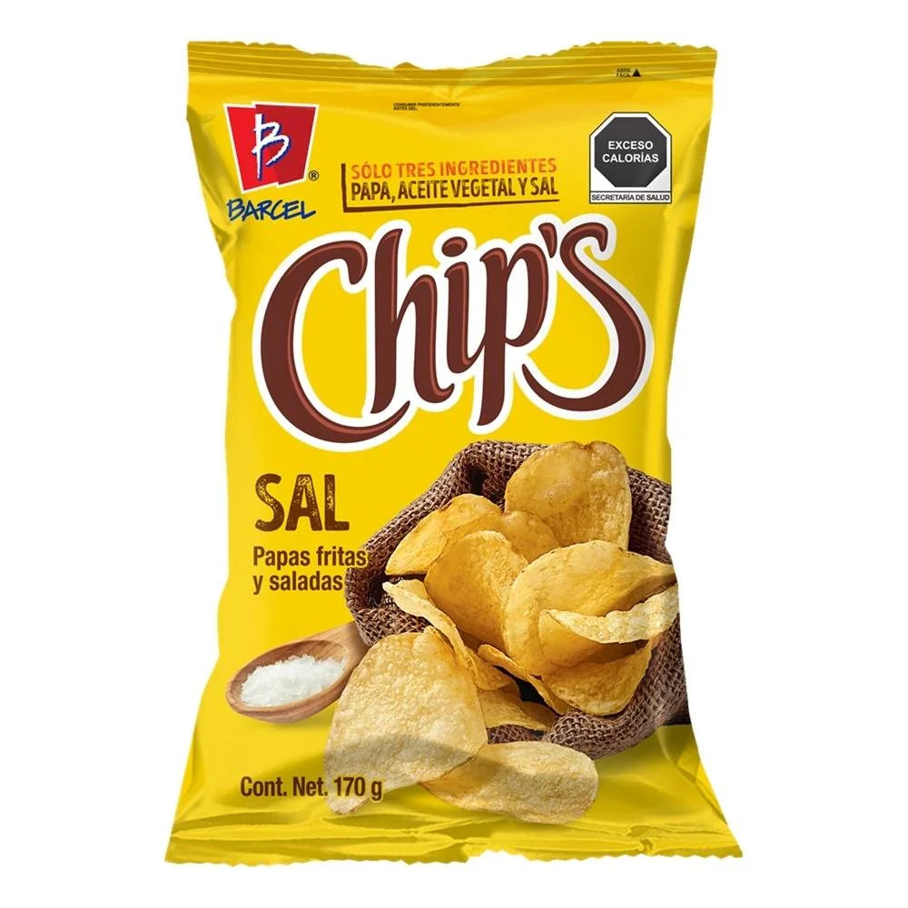 CHIPS BARCEL 170G SAL DE MAR