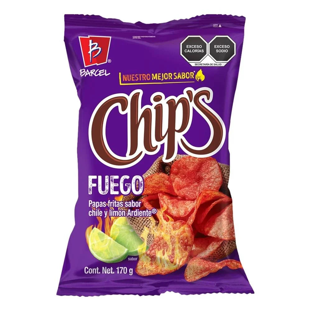 CHIPS BARCEL 170G FUEGO