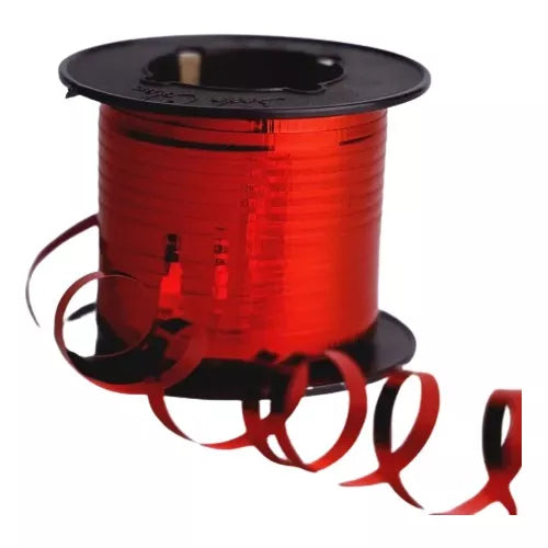 LISTON CURLY ROJO METALICO METRO