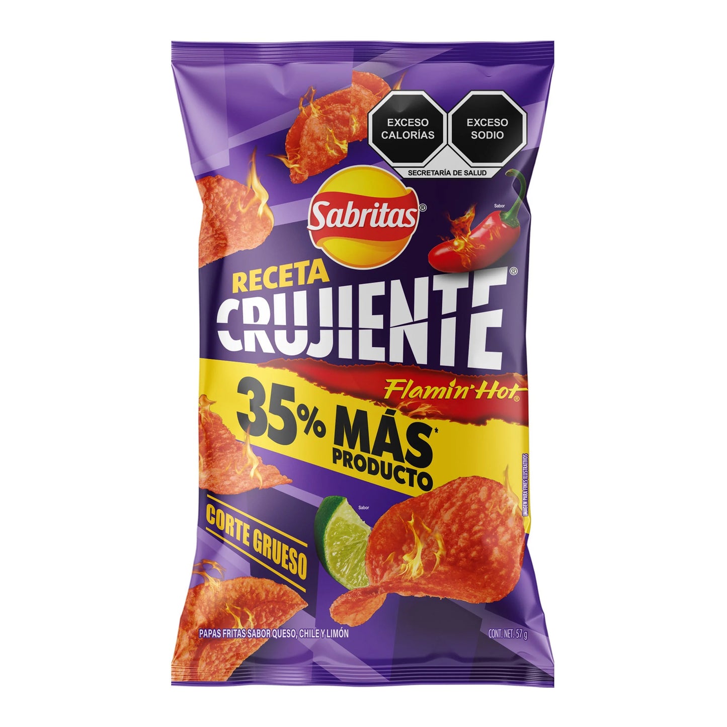 SABRITAS RECETA C FLAMIN HOT 57G