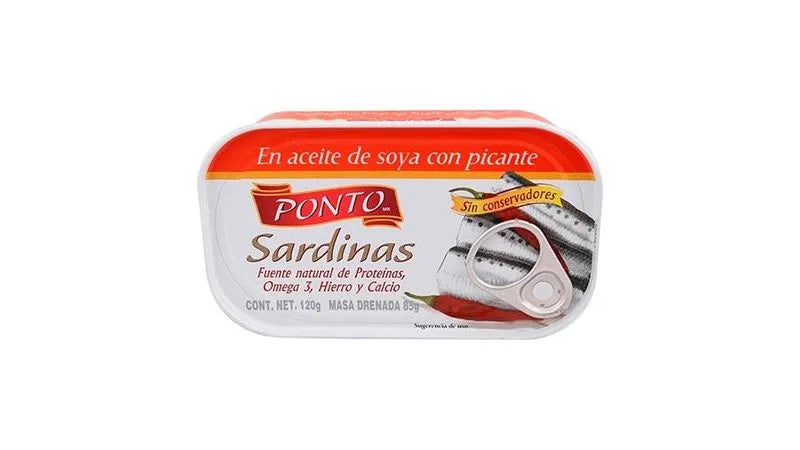 SARDINAS PONTO 120GR SOYA CON PICANTE