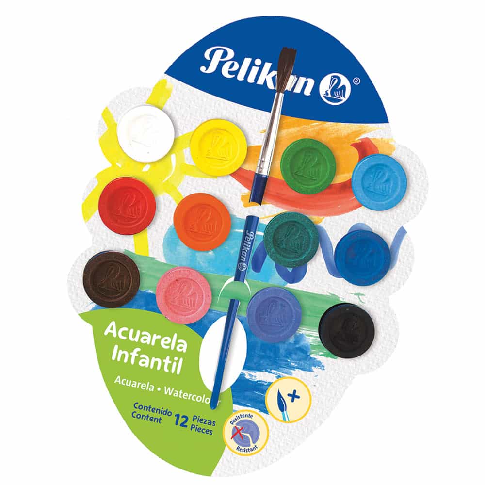 ACUARELA 12 COLORES PELIKAN