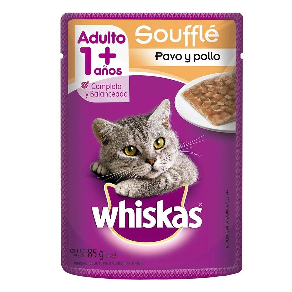 SOBRE WHISKAS 85GR SOYFFLÉ PAVO Y POLLO