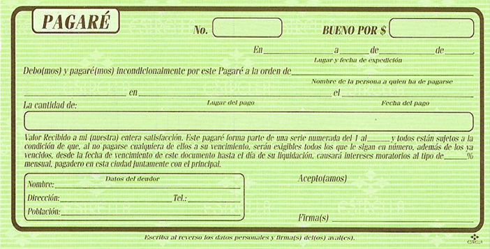 PAGARÉ INDIVIDUAL