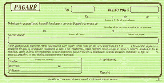 PAGARÉ INDIVIDUAL
