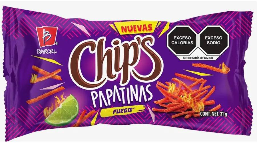 CHIPS PAPATINAS FUEGO 31G