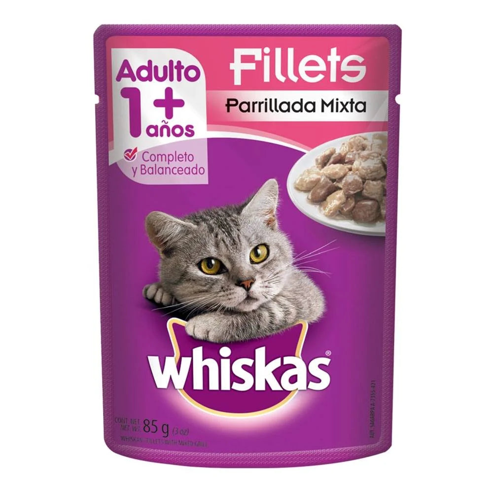 SOBRE WHISKAS 85GR PARRILLADA