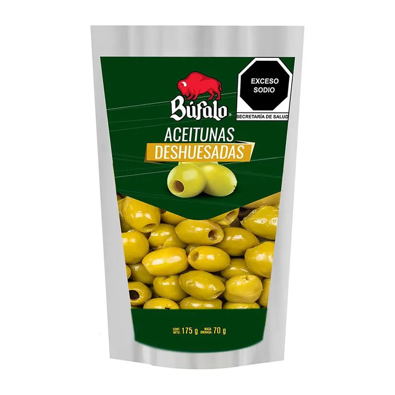 ACEITUNAS BUFALO SIN HUESO 175G
