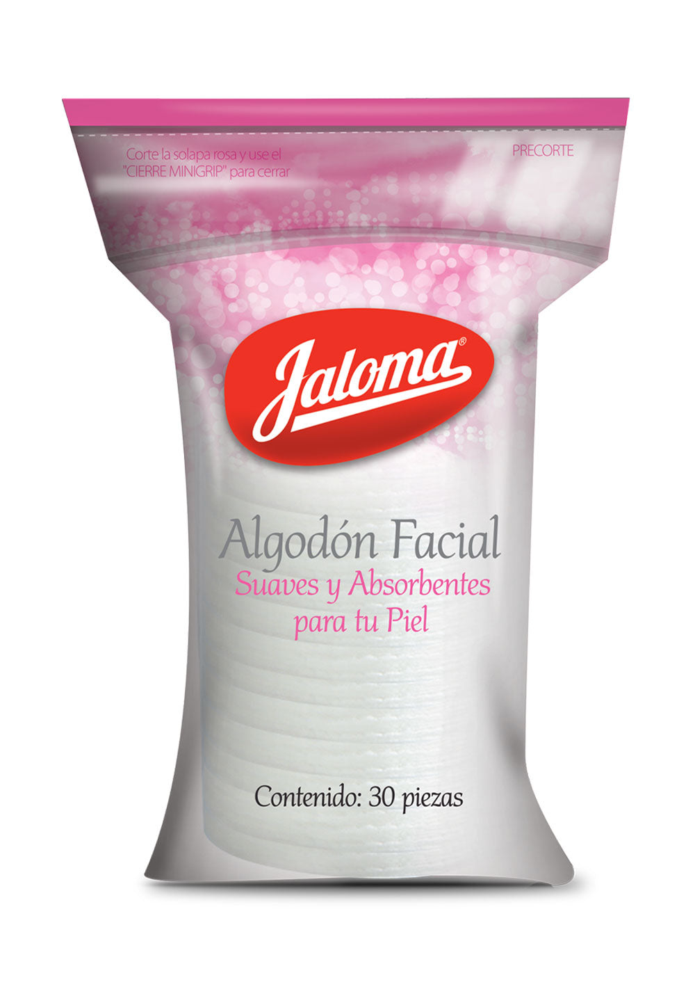 ALGODON FACIAL CON 30 PZ JALOMA