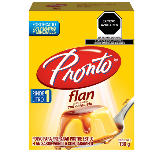 FLAN PRONTO CON CARAMELO 136G